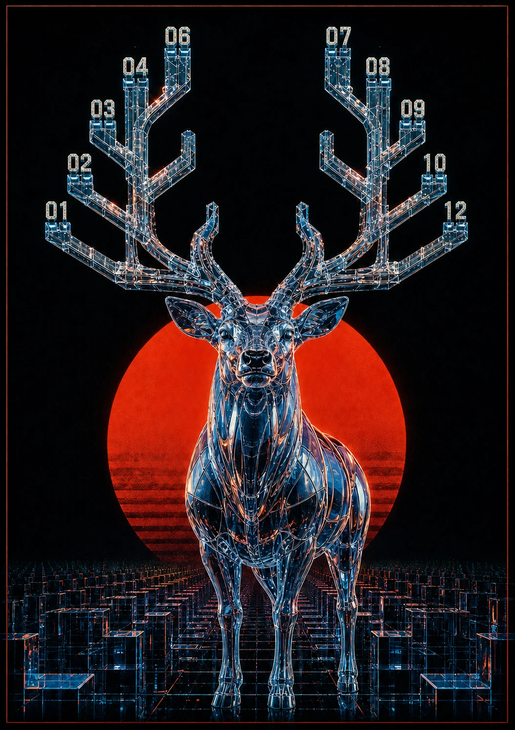 Chrome Stag Lattice — Futura 031
