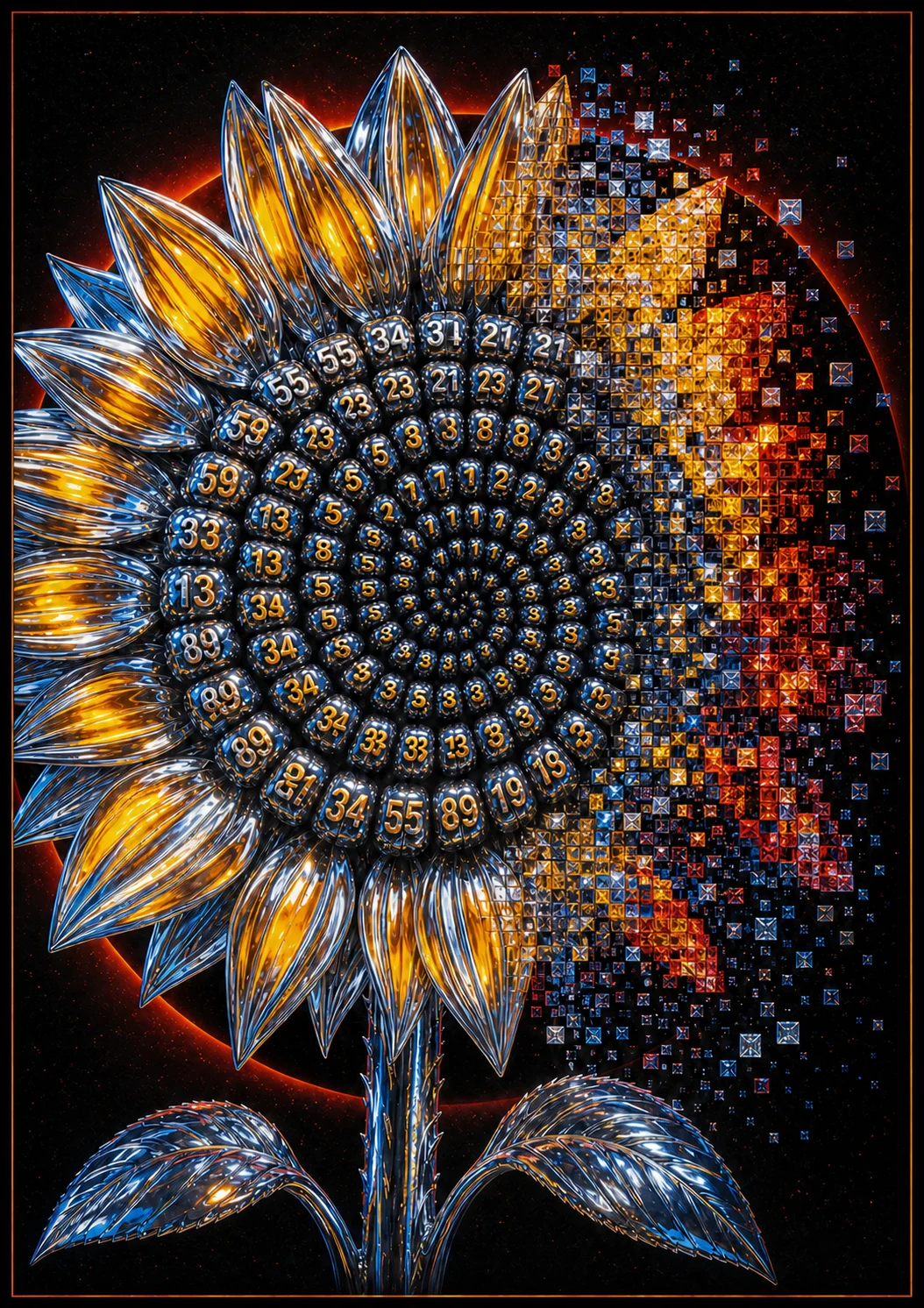 Chrome Sunflower — Futura 041