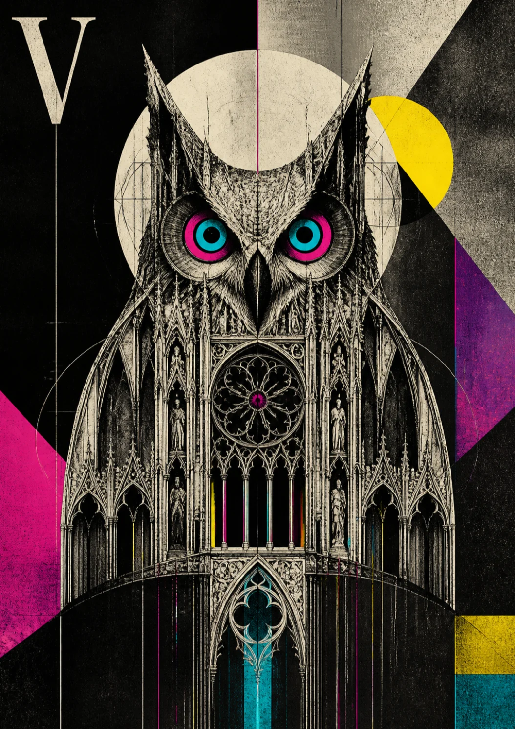 Owl Choir Screen — Gotic 035