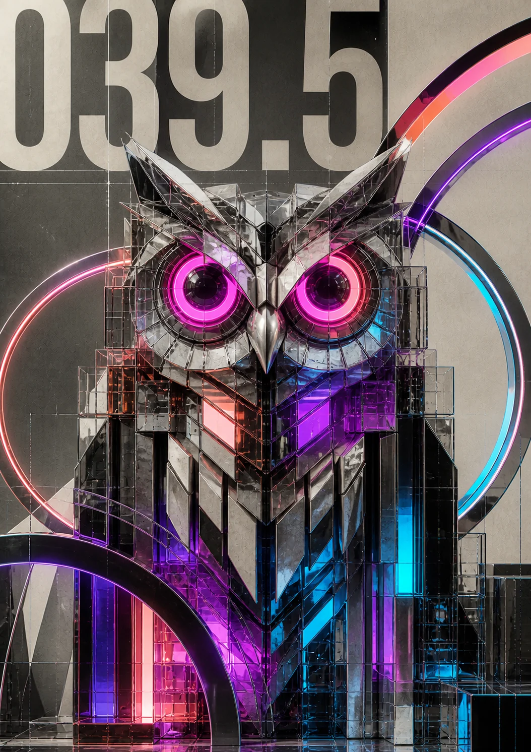 Chrome Owl Crescents — Neom 034