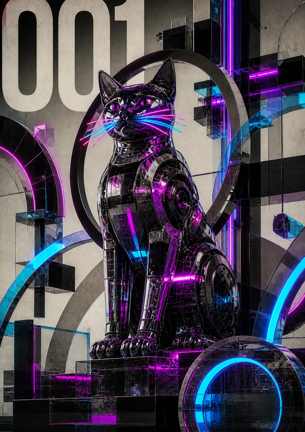 Neon Cat Rings — Neom 061
