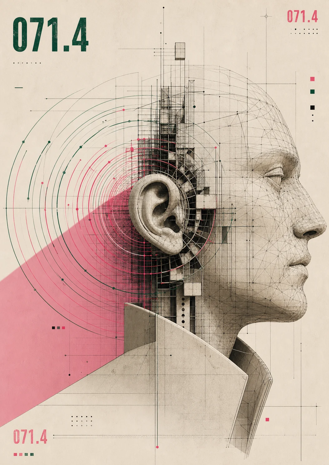 Ear Wave Mesh — Vectra 016